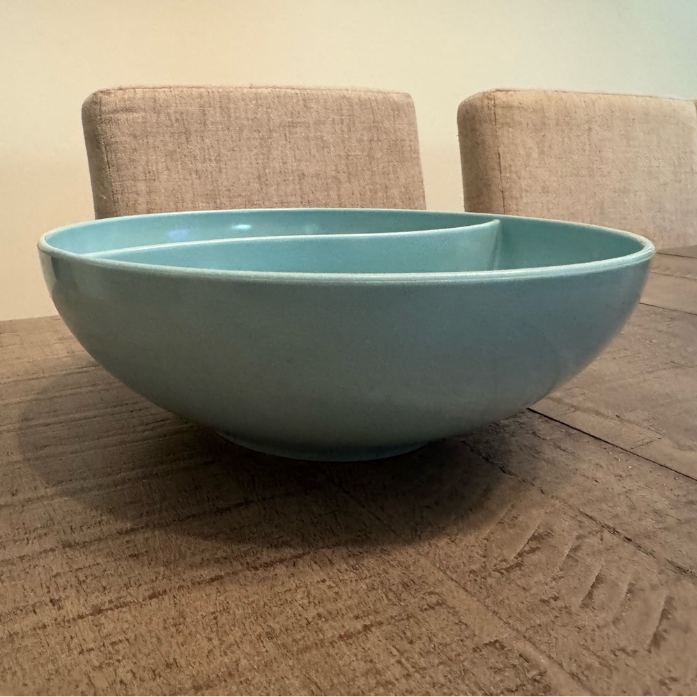Vintage Table to Terrace Melmac Serving Bowl. Turquoise.
